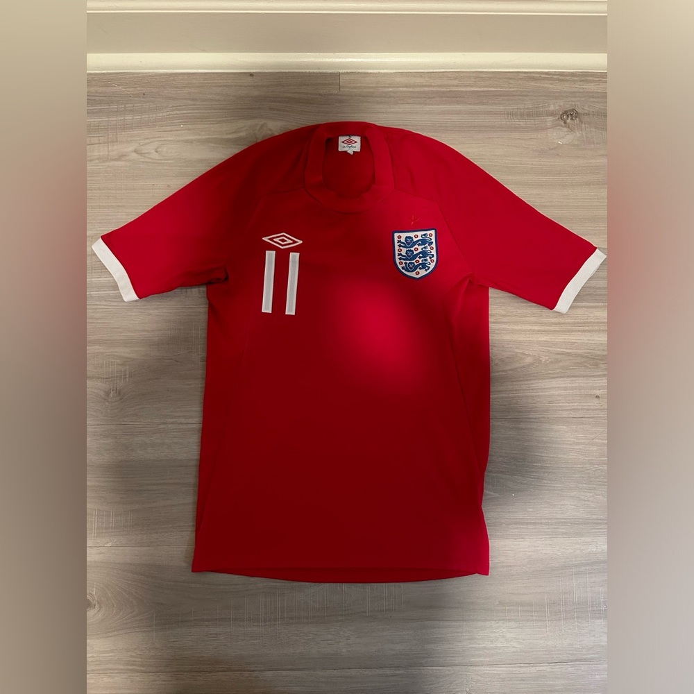 UMBRO ENGLAND  2010 #11 JOE COLE  FOOTBALL SOCCER JERSEY MEN’S SIZE S